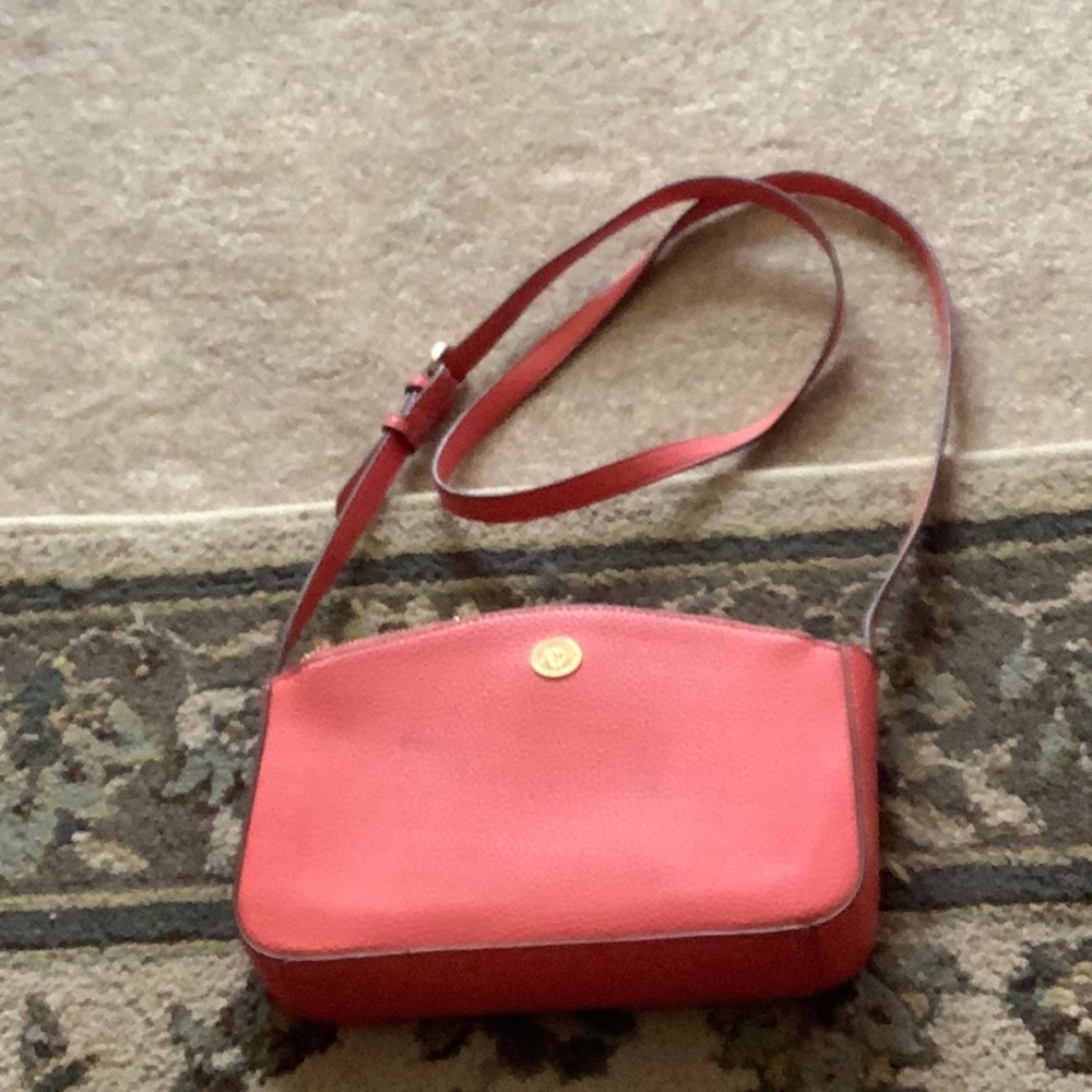 Cross body bags Coral color By ANNE KLEIN  gold details lots of zippers🌷🌷🌷
